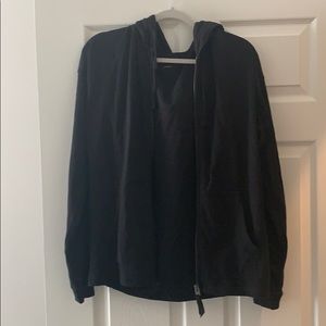 All saints black zip up